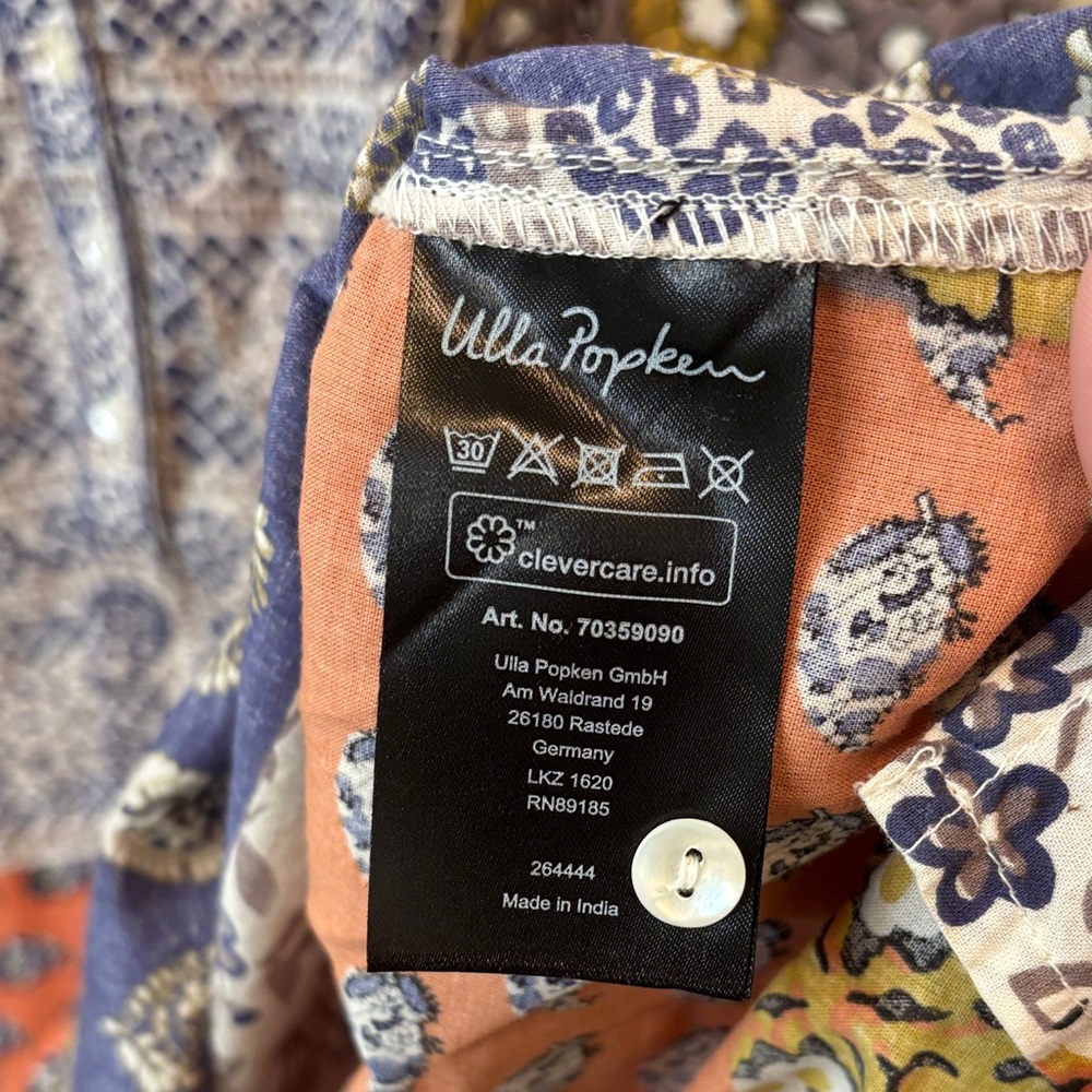 Ulla Popken Floral Boho Patchwork Patterned Tunic… - image 3